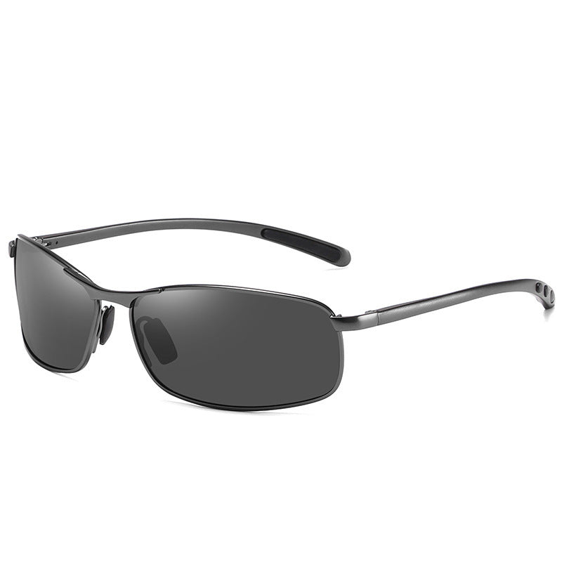 Night Vision Driving Glasses – Aluminum-Magnesium Frame | TAC Lenses | Anti-Glare Metal Eyewea