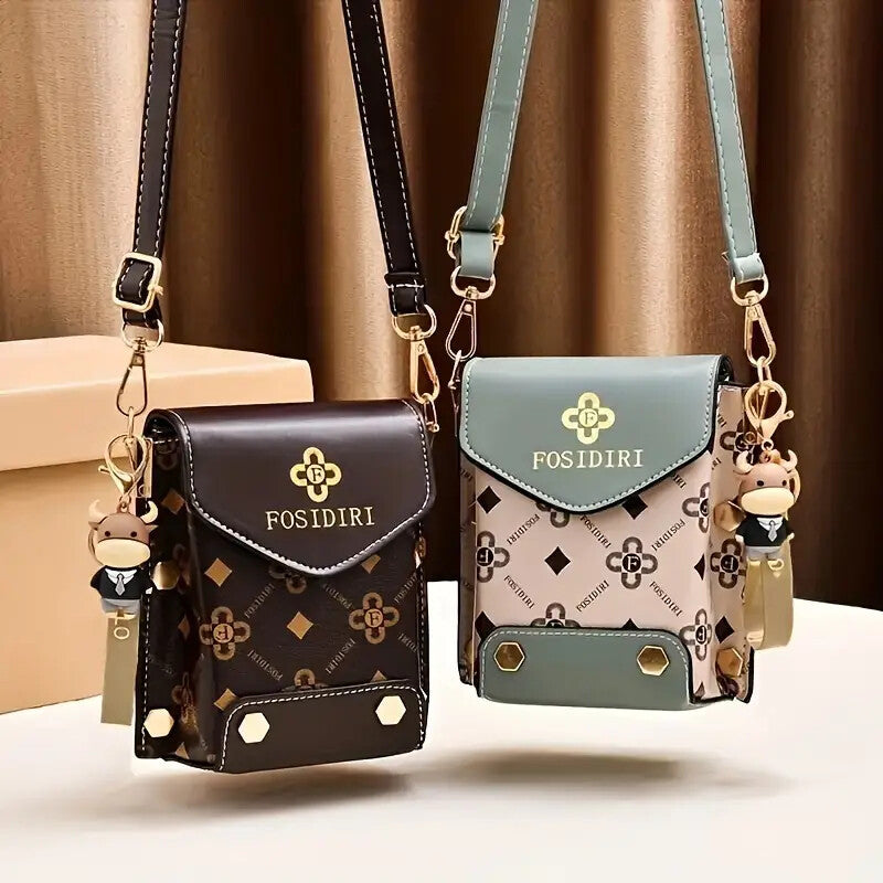 Small Crossbody Phone Bag – Compact, Lightweight & Travel-Ready (Coffee)