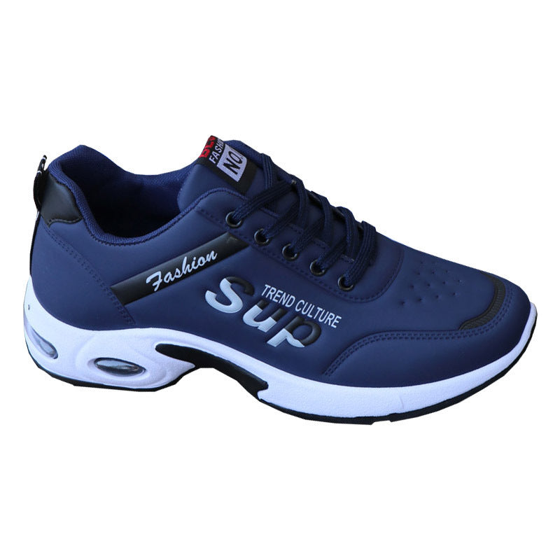 Men's Waterproof Leather Sneakers – Non-Slip, Breathable & Casual