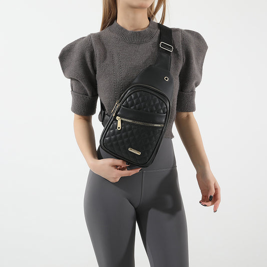 Compact Sling Bag – Water-Resistant Crossbody for Men & Women with Earphone Hole