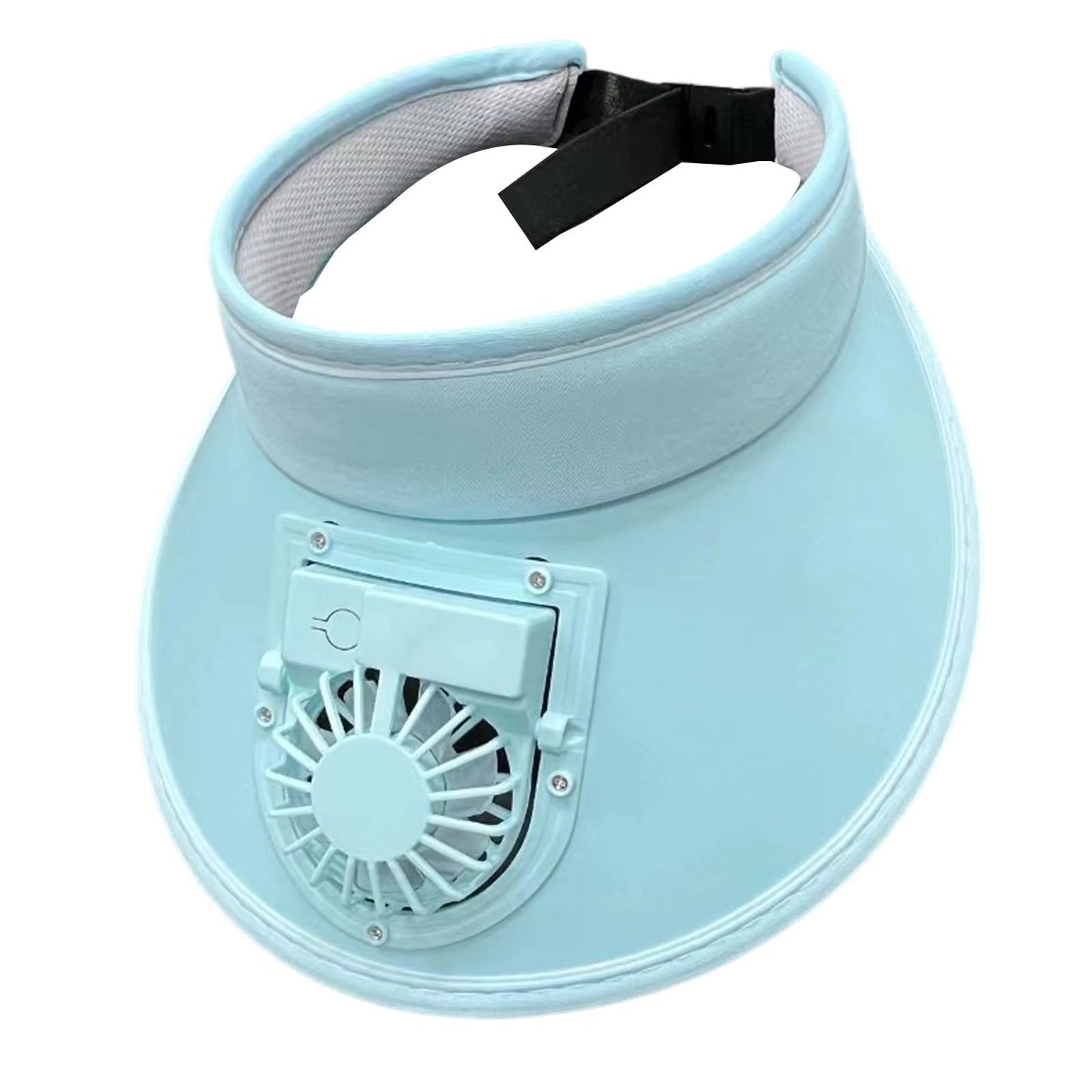 Cooling Fan Hat Breathable USB Rechargeable Fans Hat Sun Visors Hat with Fan for Men Women Girls Boys Sport Fishing Travel