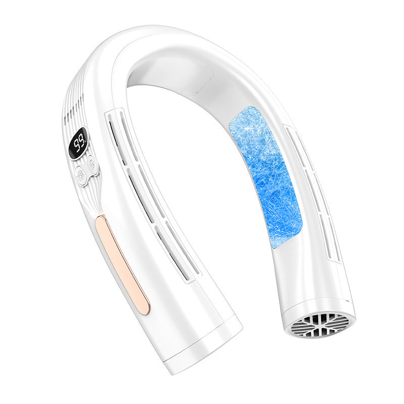 Outdoor Fashion Portable Neck Fan – Stylish Cooling with Ice Storage