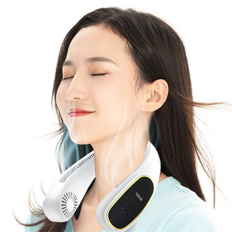 Portable & Silent Lazy Neck Fan – Hands-Free Cooling Comfort