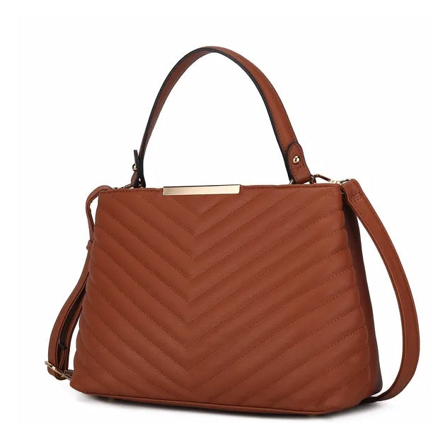 MKF Collection Dakota Satchel Handbag by Mia K – Vegan Leather Elegance