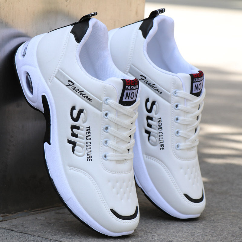 Men's Waterproof Leather Sneakers – Non-Slip, Breathable & Casual