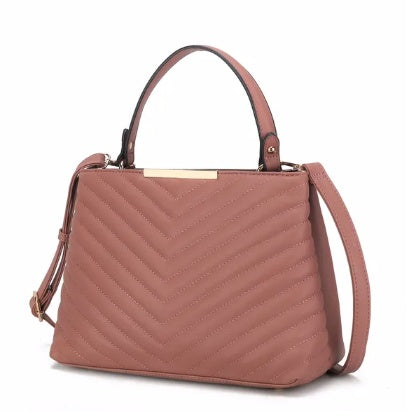 MKF Collection Dakota Satchel Handbag by Mia K – Vegan Leather Elegance