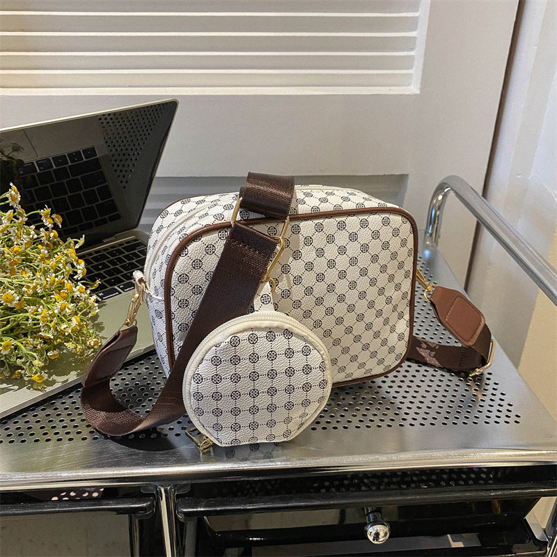 Vintage Plaid Crossbody Bag for Women – One-Shoulder PU Leather Pouch | Street Style Chic