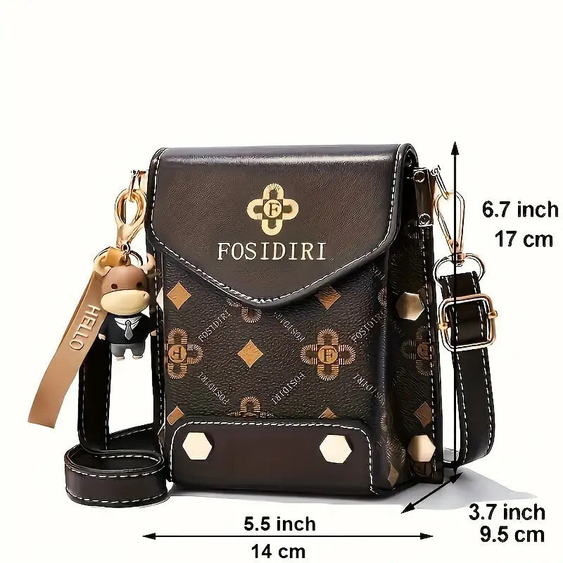 Small Crossbody Phone Bag – Compact, Lightweight & Travel-Ready (Coffee)