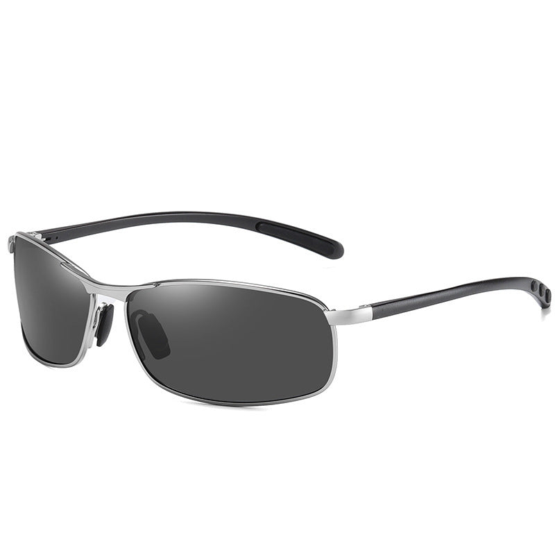 Night Vision Driving Glasses – Aluminum-Magnesium Frame | TAC Lenses | Anti-Glare Metal Eyewea