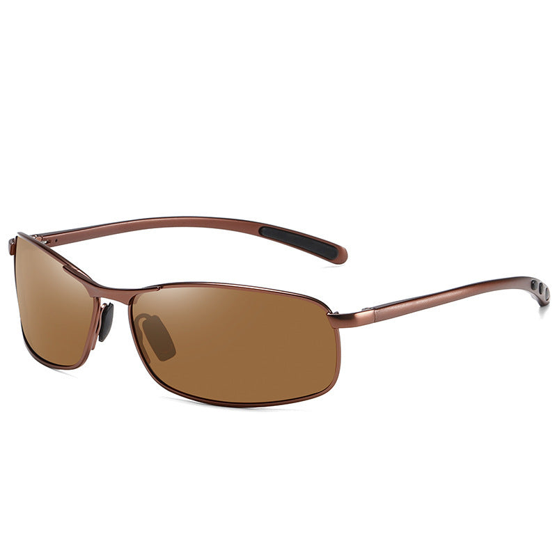 Night Vision Driving Glasses – Aluminum-Magnesium Frame | TAC Lenses | Anti-Glare Metal Eyewea