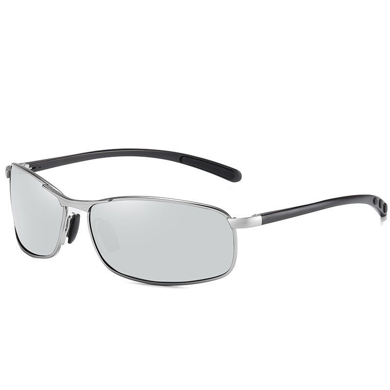 Night Vision Driving Glasses – Aluminum-Magnesium Frame | TAC Lenses | Anti-Glare Metal Eyewea