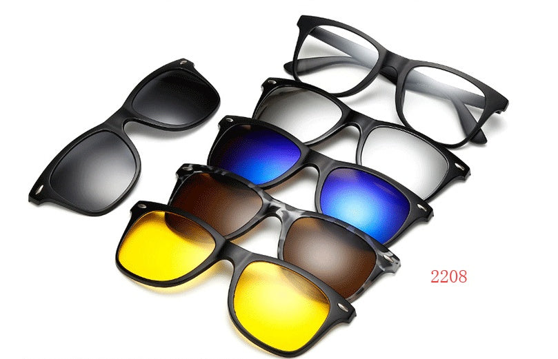 LentiMag by Sepphor-Magnetic Clip-On Sunglasses for Men & Women – UV Protection & Interchangeable Lenses
