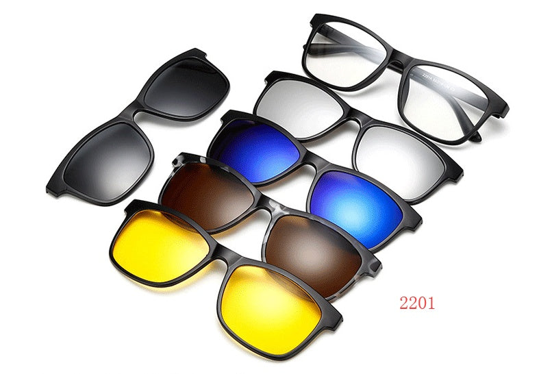 LentiMag by Sepphor-Magnetic Clip-On Sunglasses for Men & Women – UV Protection & Interchangeable Lenses