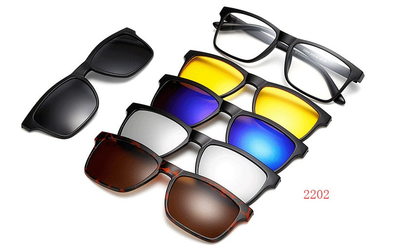 LentiMag by Sepphor-Magnetic Clip-On Sunglasses for Men & Women – UV Protection & Interchangeable Lenses