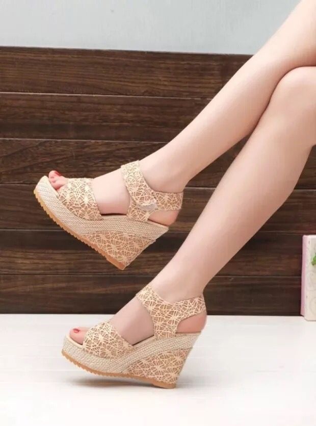 Chic Summer Wedge Sandals – 10cm Platform Heel