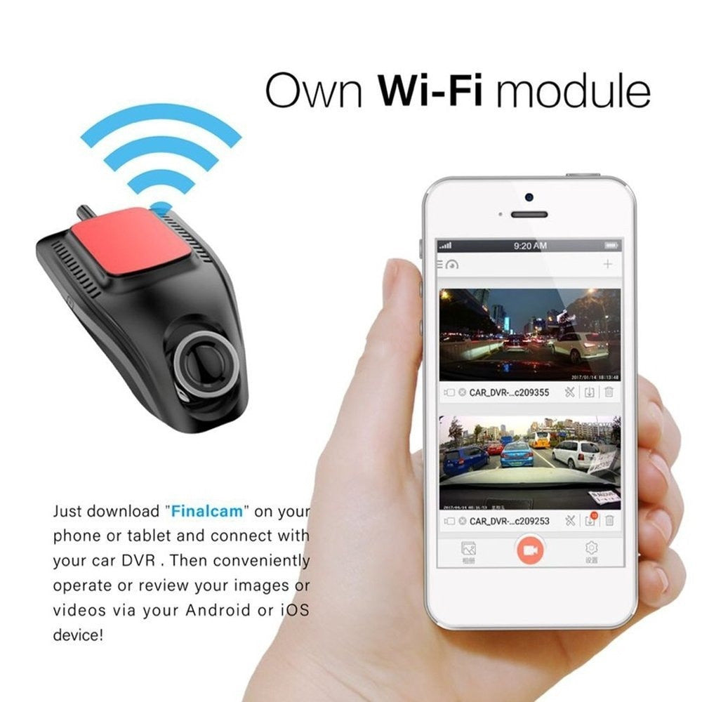 Mini Eye Dash Cam – Full HD 1080p with WiFi and Wide-Angle Lens