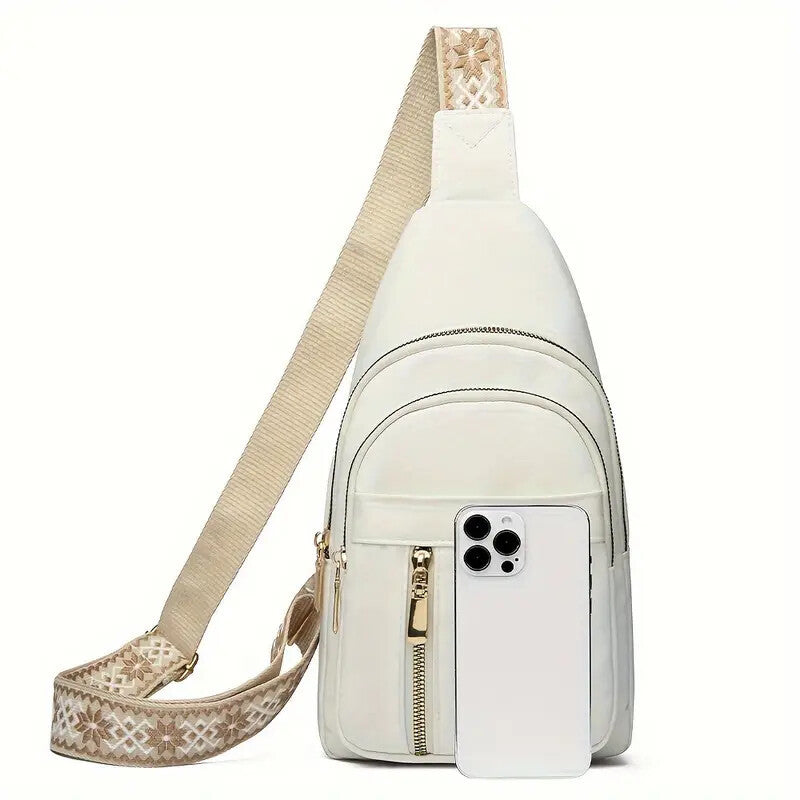 Vintage-Inspired Women’s Chest Crossbody Bag – Compact & Functional with Classic Charm
