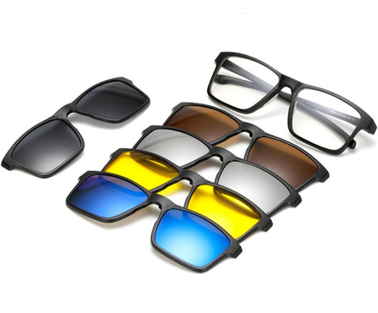 LentiMag by Sepphor-Magnetic Clip-On Sunglasses for Men & Women – UV Protection & Interchangeable Lenses