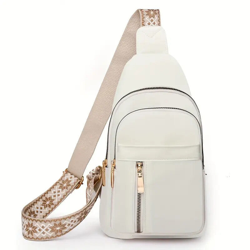 Vintage-Inspired Women’s Chest Crossbody Bag – Compact & Functional with Classic Charm
