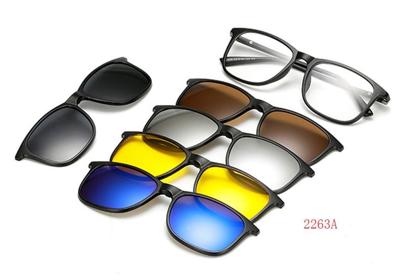 LentiMag by Sepphor-Magnetic Clip-On Sunglasses for Men & Women – UV Protection & Interchangeable Lenses