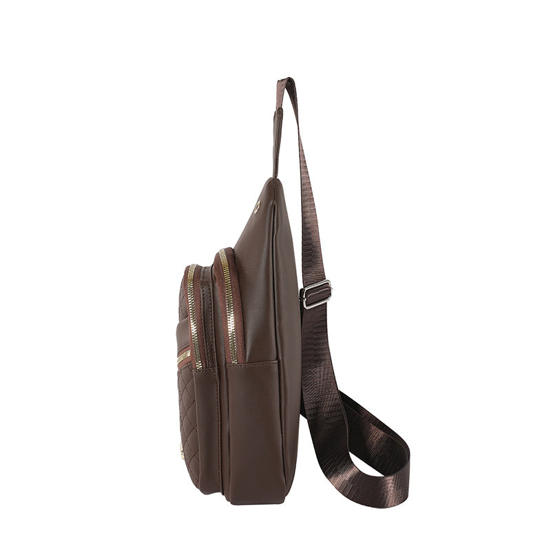 Compact Sling Bag – Water-Resistant Crossbody for Men & Women with Earphone Hole