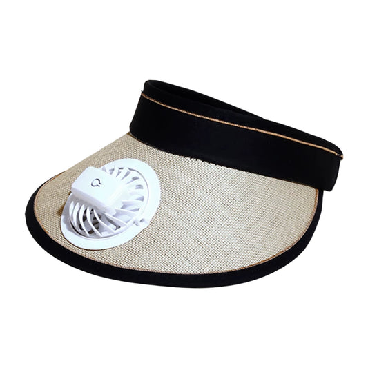 Cooling Fan Hat Breathable USB Rechargeable Fans Hat Sun Visors Hat with Fan for Men Women Girls Boys Sport Fishing Travel