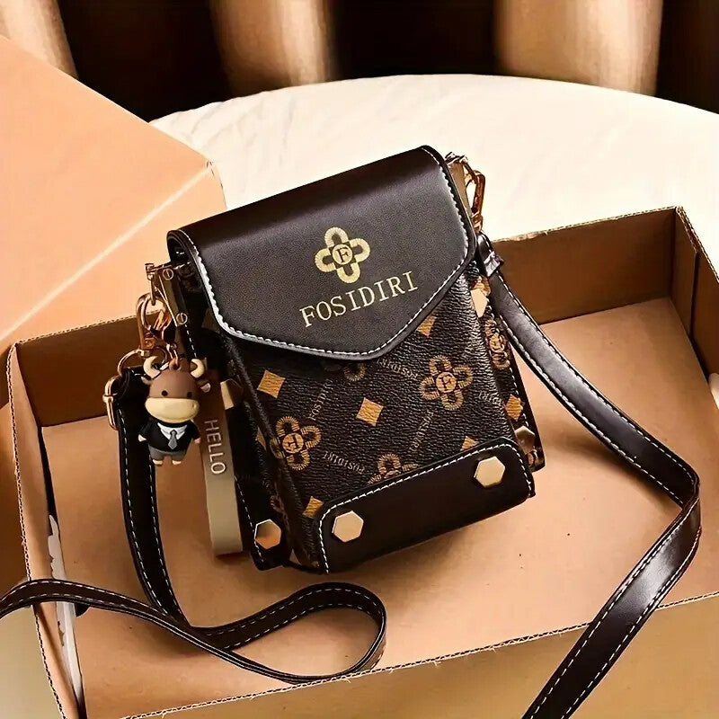 Small Crossbody Phone Bag – Compact, Lightweight & Travel-Ready (Coffee)