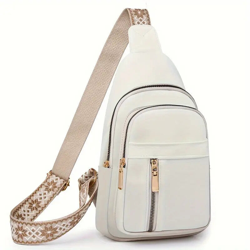 Vintage-Inspired Women’s Chest Crossbody Bag – Compact & Functional with Classic Charm