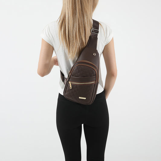 Compact Sling Bag – Water-Resistant Crossbody for Men & Women with Earphone Hole
