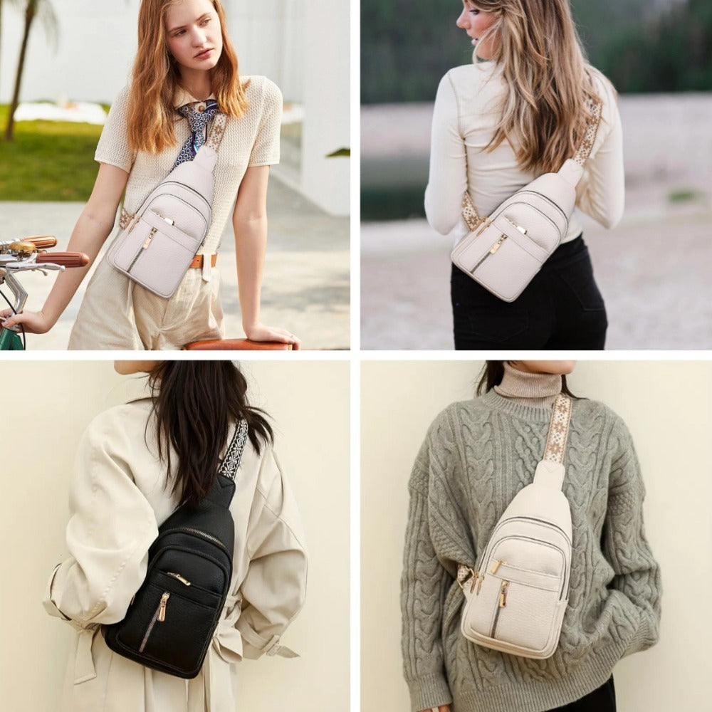 Vintage-Inspired Women’s Chest Crossbody Bag – Compact & Functional with Classic Charm