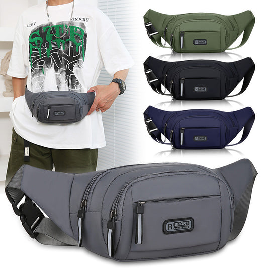 Men’s Waterproof Waist & Crossbody Bag – Durable Nylon | Everyday Utility Gear