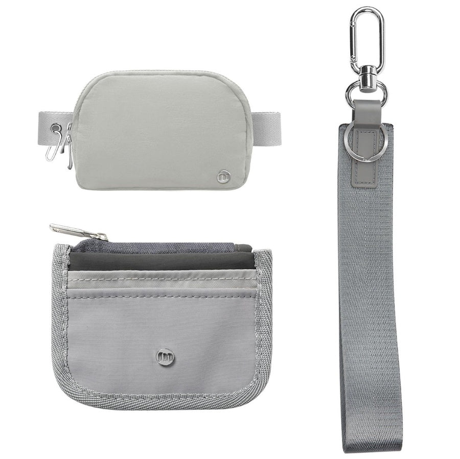 3-in-1 RFID Wallet & Wristlet Keychain Set – Slim, Secure & Stylish
