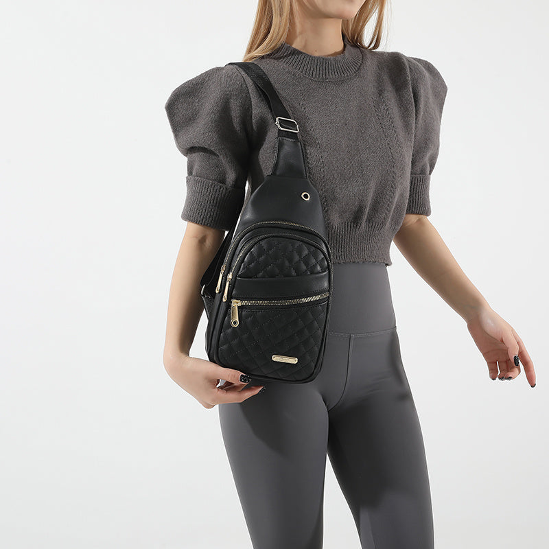 Compact Sling Bag – Water-Resistant Crossbody for Men & Women with Earphone Hole